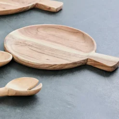 ACACIA CHIC Piatto Con Manico Naturale