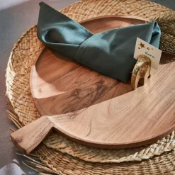 ACACIA CHIC Piatto Con Manico Naturale