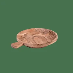 ACACIA CHIC Piatto Fondo Con Manico Naturale