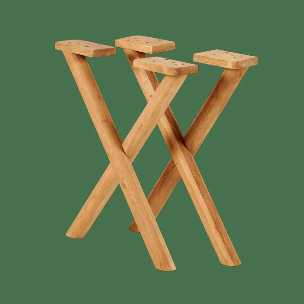 ACACIA Tavolo Da Pranzo Con Gambe A X