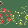 ARO Filo Luminoso Con 20 Luci Led 2 Disegni Rosso, Verde