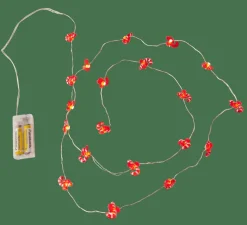 ARO Filo Luminoso Con 20 Luci Led 2 Disegni Rosso, Verde