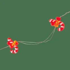 ARO Filo Luminoso Con 20 Luci Led 2 Disegni Rosso, Verde