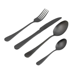 AXELLE Posate 16 Pezzi Nero
