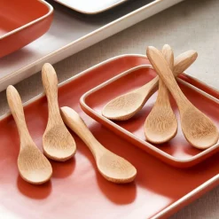 BAMBOO Cucchiaini Set Di 6 Naturale