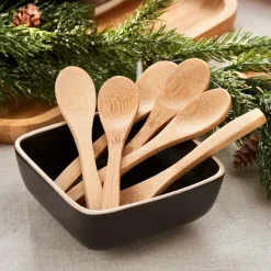 BAMBOO Cucchiaini Set Di 6 Naturale