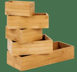 BAMBOO Organiser Per Cassetto Naturale