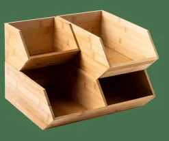 BAMBOO Organizzatore Impilabile Naturale