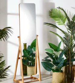BAMBOO Specchio A Figura Intera Marrone