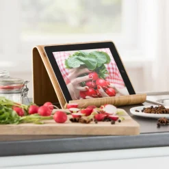 BAMBUS Supporto Tablet Leggio Per Ricettario Naturale