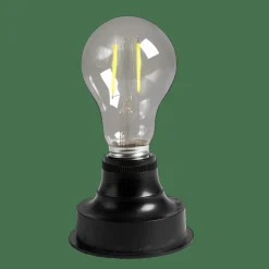 BATI Supporto Lampadina E Batteria E27 Nero