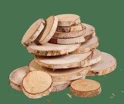 BIRCH Deco Legno Betulla 15 Pezzi Naturale