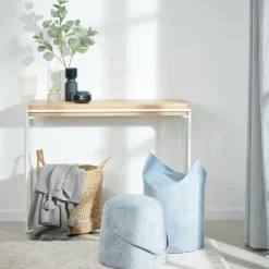 BLOK Mobile Consolle Bianco, Naturale