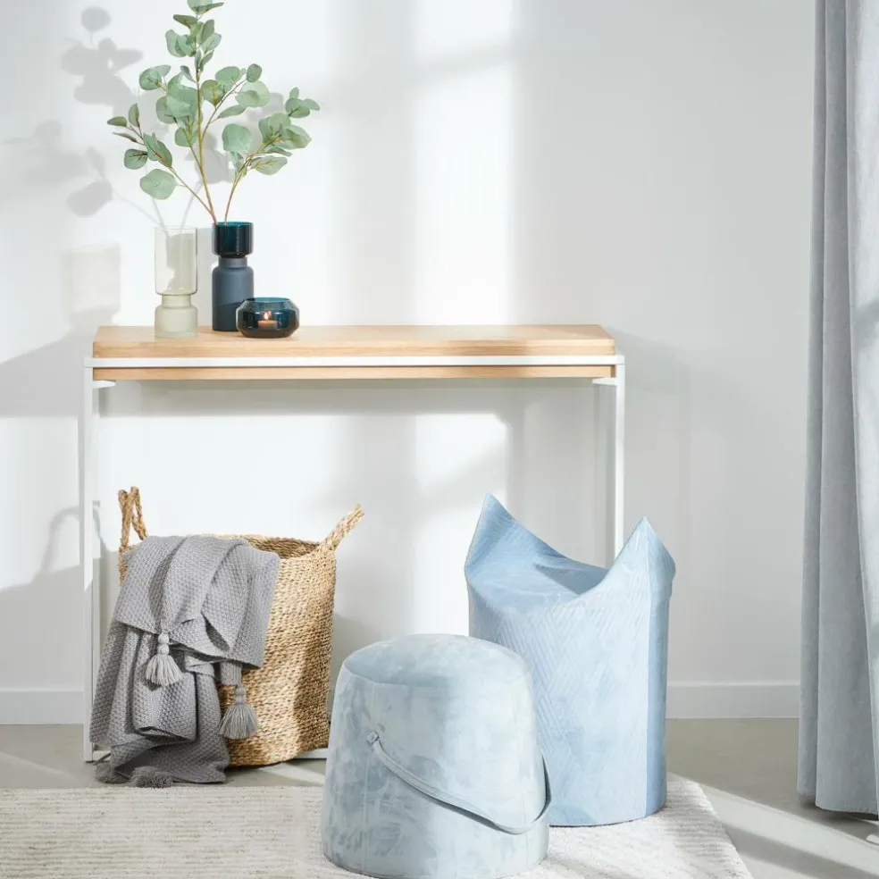 BLOK Mobile Consolle Bianco, Naturale