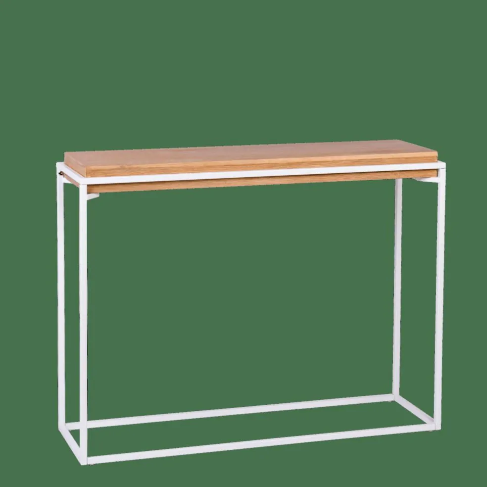 BLOK Mobile Consolle Bianco, Naturale