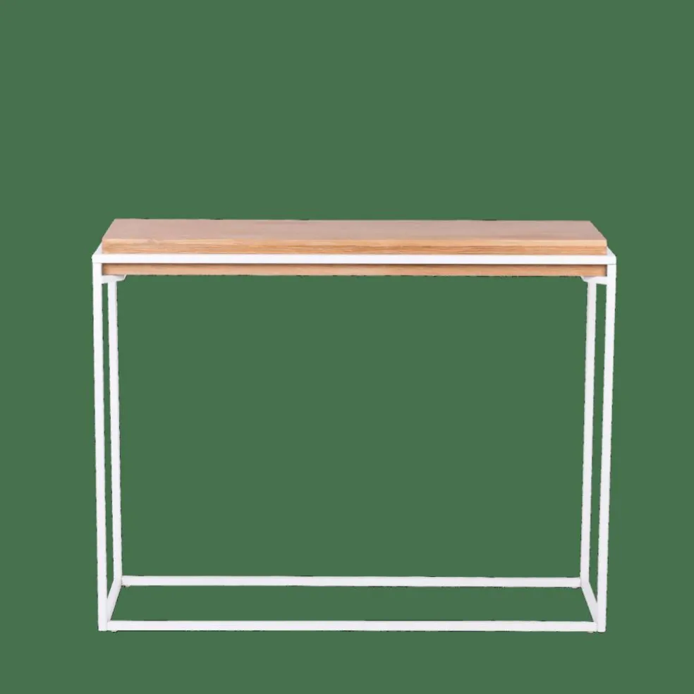 BLOK Mobile Consolle Bianco, Naturale