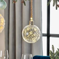 BLOXEM Pallina Decorativa 20 Luci Led Trasparente