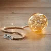BLOXEM Pallina Decorativa Con 21 Luci Led Dorato