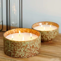 BOWL Candela In Vaso Bianco