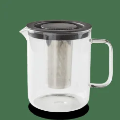 CHAI Teiera 1,5 L Nero, Trasparente
