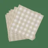 CHECK SAND Set Di 20 Tovaglioli Beige