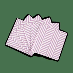 CHEVRON Set Di 20 Tovaglioli Viola