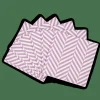 CHEVRON Set Di 20 Tovaglioli Viola