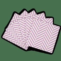 CHEVRON Set Di 20 Tovaglioli Viola