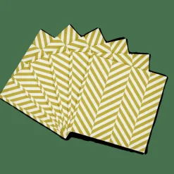 CHEVRON Set Di 20 Tovaglioli Verde