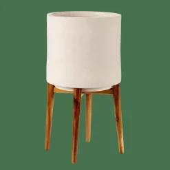 CHIARO Vaso Per Piante Bianco