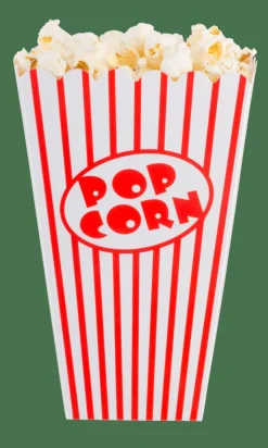 CINEMA Bicchiere Popcorn Set Di 8 Bianco, Rosso