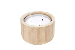 CITRONELLA WOOD Candela Da Esterni Bianco