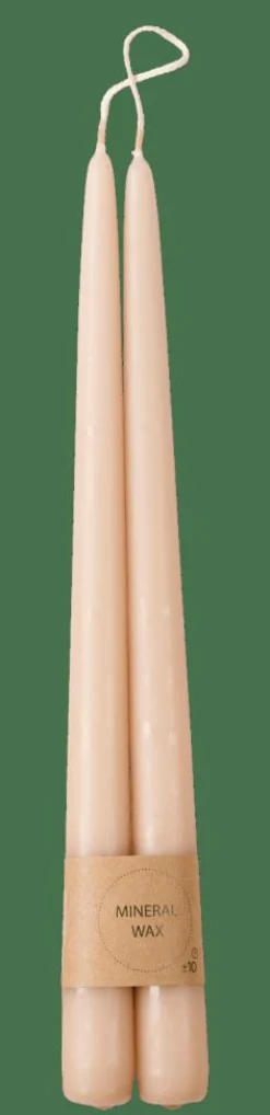 DUO Candele Da Cena Set Di 2 Beige