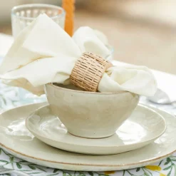 EARTH MARL Piatto Dessert Crema