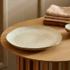 EARTH MARL Piatto Piano Crema