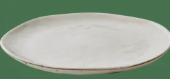 EARTH MARL Piatto Piano Crema