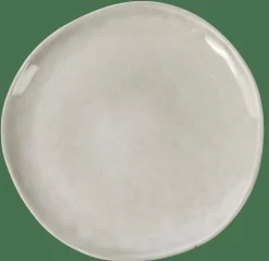 EARTH MARL Piatto Piano Crema