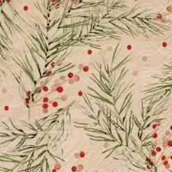 ECO HOLLY Set Di 20 Tovaglioli Multicolore
