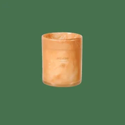 ESCAPE BLACK OUDH Candela Profumata In Vaso Bianco, Rosa Antico