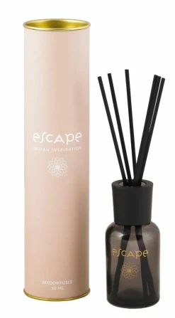 ESCAPE INDIAN INSPIRATION Candela Profumata In Vaso Nero, Rame, Multicolore