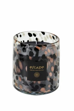 ESCAPE INDIAN INSPIRATION Candela Profumata In Vaso Bianco, Beige, Multicolore