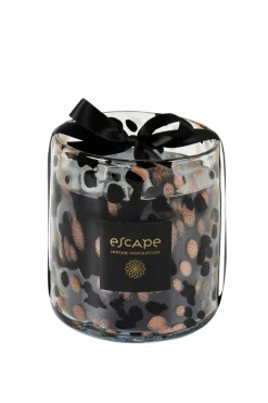 ESCAPE INDIAN INSPIRATION Candela Profumata In Vaso Bianco, Beige, Multicolore