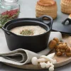 FERO Cocotte Con Coperchio 40 CL Nero