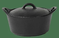FERO Cocotte Con Coperchio 40 CL Nero
