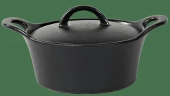 FERO Cocotte Con Coperchio 80 CL Nero