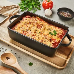 FERO Pirofila Per Lasagne Nero