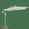 FIJI Ombrellone Sospeso Senza Base Grigio Chiaro