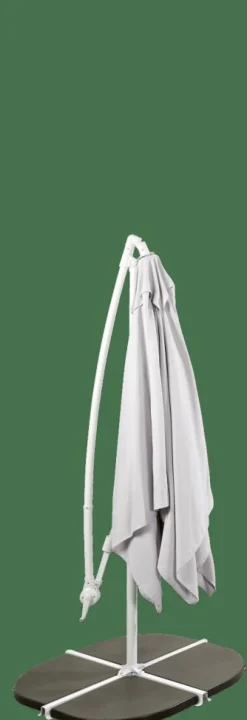 FIJI Ombrellone Sospeso Senza Base Grigio Chiaro