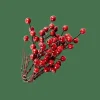 FOAM Bacche Decorative Set Di 12 Rosso