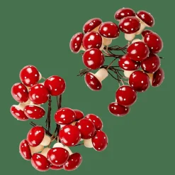 FOAM Fungo Decorativo Rosso Scuro